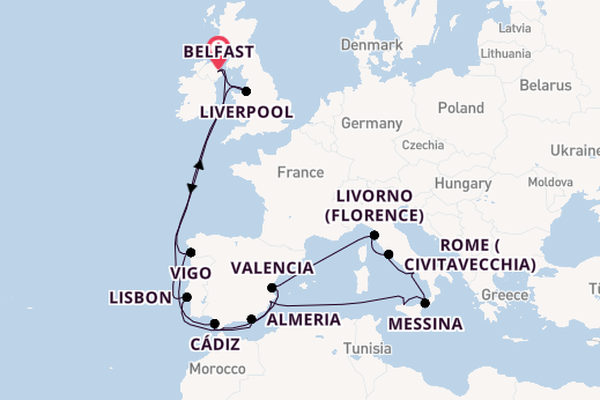 24 day cruise with the Ambition to Belfast