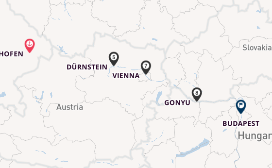 Danube River, Europe from Vilshofen, Germany with the Celebrity Seeker