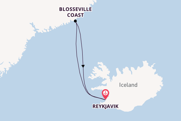 Arctic Ocean from Reykjavik, Iceland with the Le Commandant Charcot