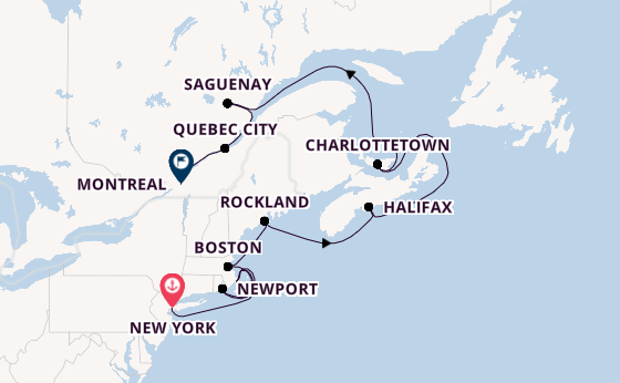 East Coast USA from New York with the Seabourn Ovation 