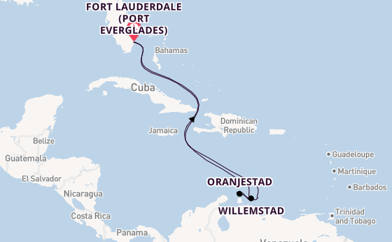 Southern Caribbean from Fort Lauderdale (Port Everglades), Florida with the Celebrity Silhouette