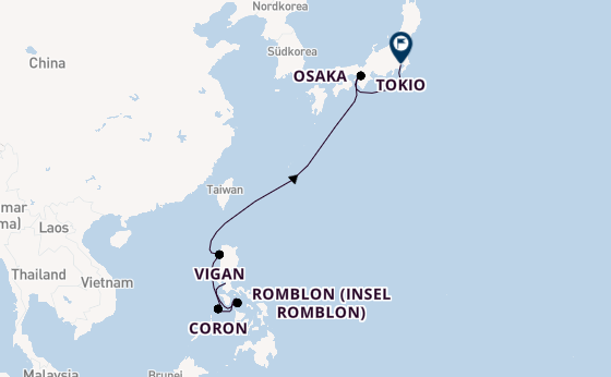 Philippinen ab Manila, Philippinen auf der Silver Whisper