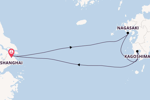 Japan from Shanghai, China with the Spectrum of the Seas