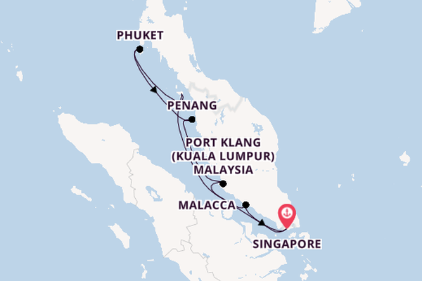 Southeast Asia from Singapore, Singapore with the Luminara