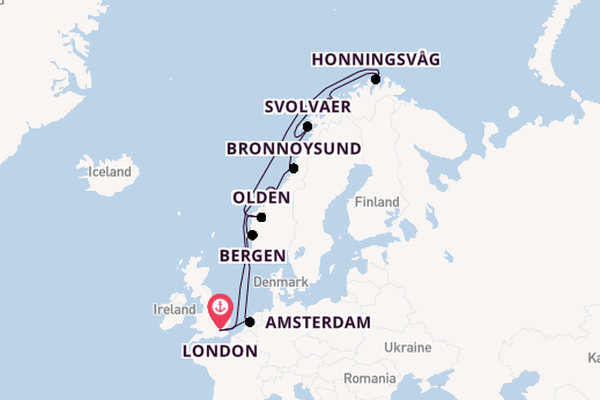 Norway from London, England, United Kingdom with the Seabourn Quest