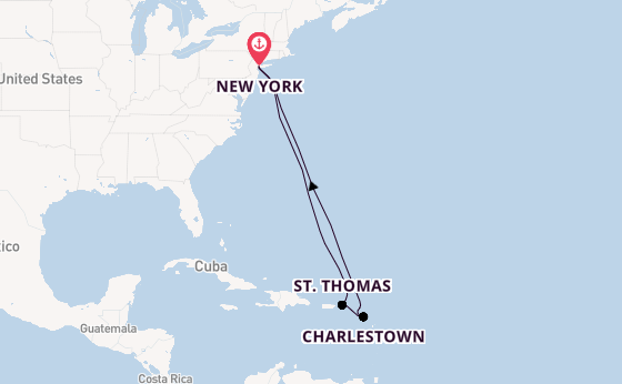 Caribbean vanaf New York, Verenigde Staten met de Queen Mary 2