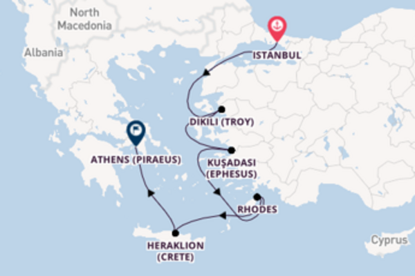 Sailing with Viking Ocean Cruises from Istanbul to Athens (Piraeus)
