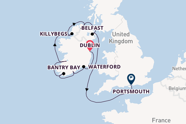 British Isles from Dublin, Ireland with the Azamara Quest