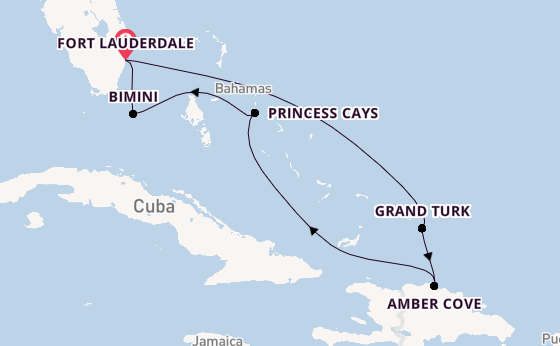 Caribbean vanaf Fort Lauderdale, Verenigde Staten met de Star Princess
