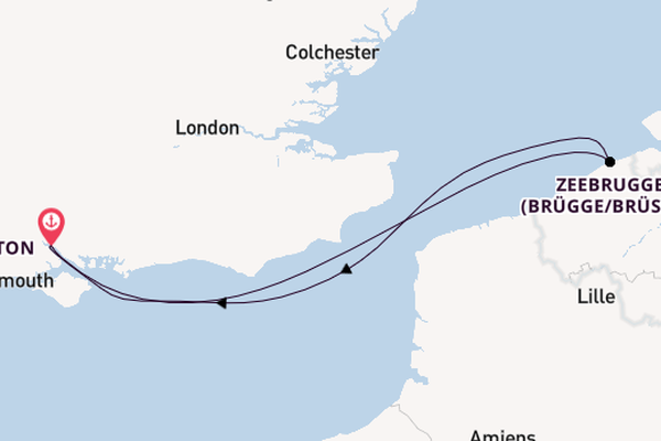 England ab Southampton, Großbritannien auf der Queen Elizabeth