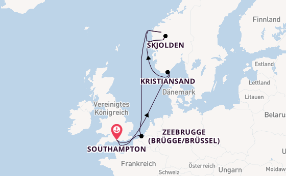 Norwegen ab Southampton, Großbritannien auf der Freedom of the Seas