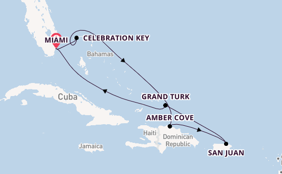 Caribbean from Miami, Florida with the Regal Princess