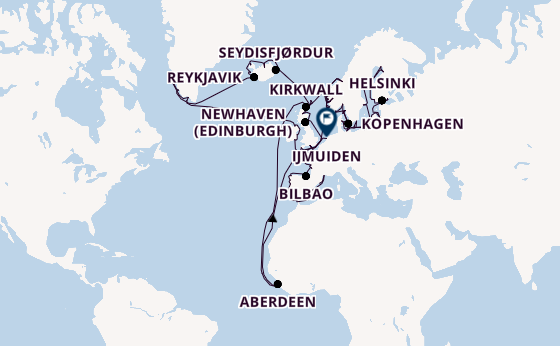 Norwegen ab Barcelona, Spanien auf der Seven Seas Mariner