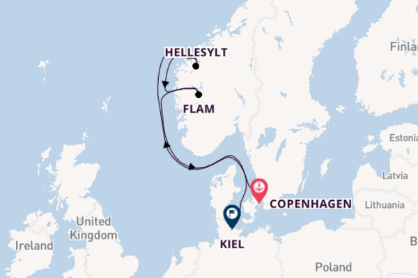 MSC Euribia 7  Copenhagen-Kiel