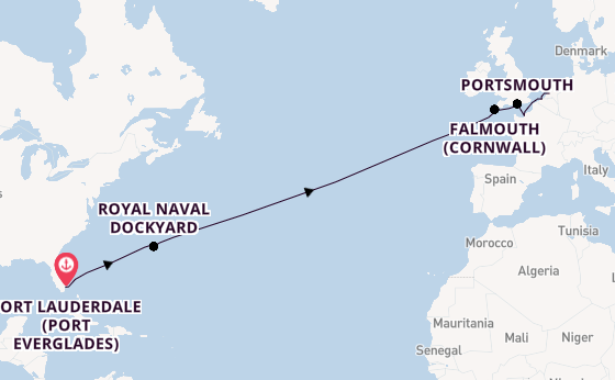 Transatlantic from Australia with the Rotterdam