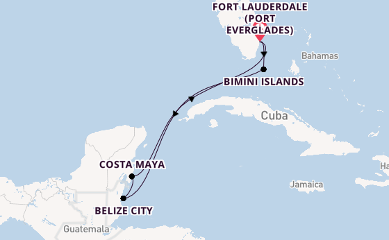 Caribbean from Fort Lauderdale (Port Everglades), Florida, USA with the Celebrity Beyond