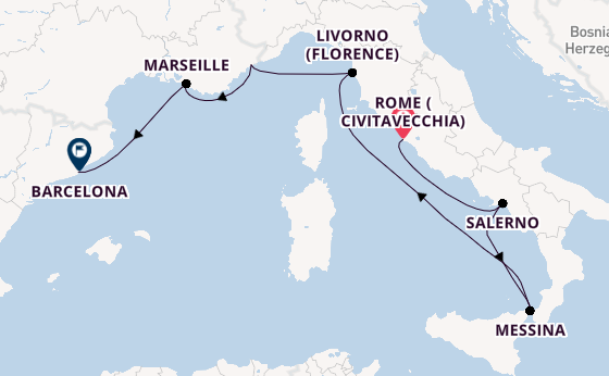 ALL INCLUSIVE: Rome, Sicily & The Amalfi Coast Fly Cruise