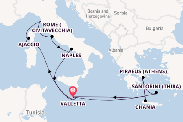 Mediterranean From Valletta with the Azura