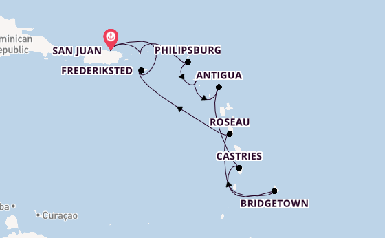 Caribbean from San Juan, Puerto Rico with the Viking Sea