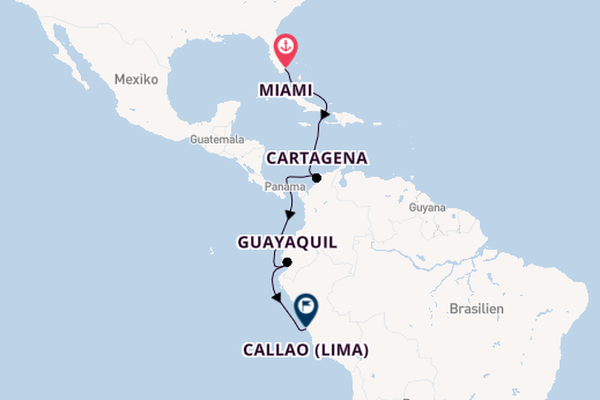 Südamerika ab Miami auf der Seabourn Quest