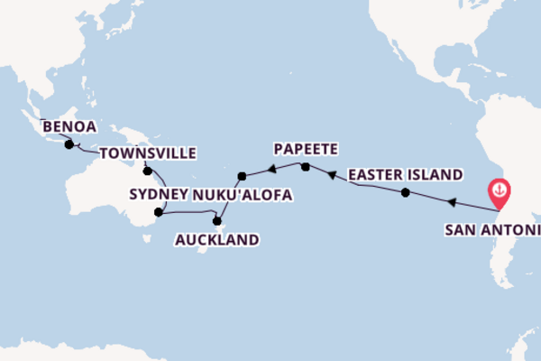 Transpacific from San Antonio, Chile with the Volendam