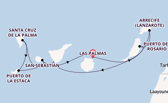 Kanarische Inseln ab Las Palmas, Gran Canaria auf der Le Lapérouse