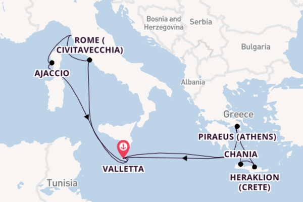 Mediterranean From Valletta with the Azura