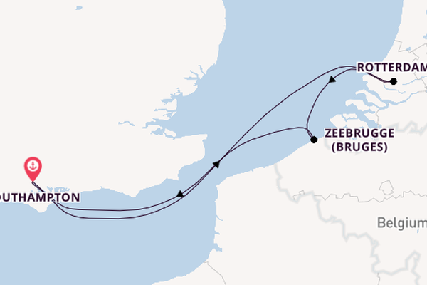 British Isles from Southampton, England with the Queen Elizabeth