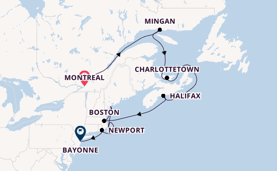 East Coast USA from Montreal, Canada with the Silver Shadow