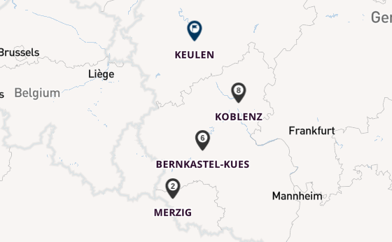 Moezel vanaf Merzig, Duitsland met de KATHARINA VON BORA
