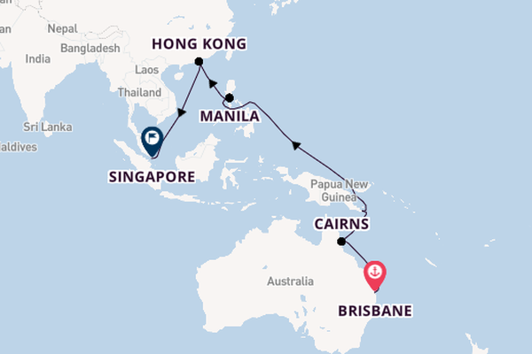 Brisbane to Singapore with Stays