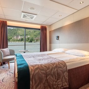 Kies jouw droomhut en voel je thuis tijdens je cruise aan boord van de MS RHEIN MELODIE!