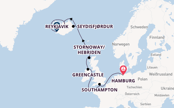 Britische Inseln ab Hamburg auf der Explora III