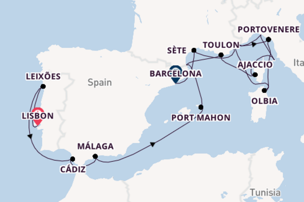 Seabourn Ovation  20  Lisbon-Barcelona