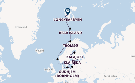 Norway from Helsinki, Finland with the Silver Endeavour