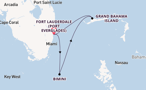 Karibik ab Fort Lauderdale (Port Everglades), USA auf der Jewel of the Seas