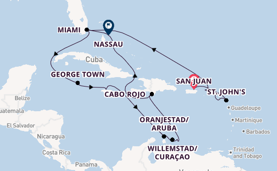 Caribbean from San Juan, Puerto Rico with the Allura