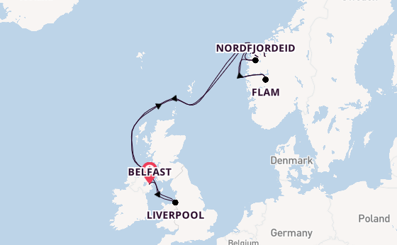 Voyage with Ambassador Cruise Line from Belfast