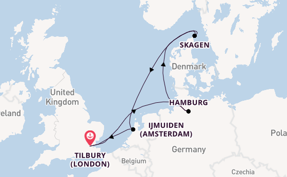 8 day expedition from Tilbury (London)
