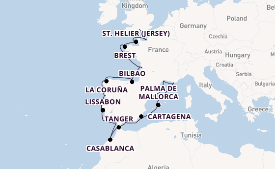 Westelijke Middellandse Zee vanaf Barcelona, Spanje met de Seven Seas Voyager