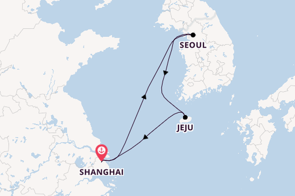 China ab Shanghai, China auf der Spectrum of the Seas