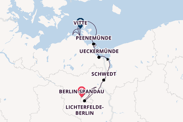 Oder ab Berlin-Spandau, Deutschland auf der MS Sans Souci