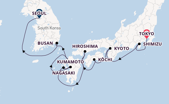 Japan from Tokyo, Japan with the Celebrity Millennium