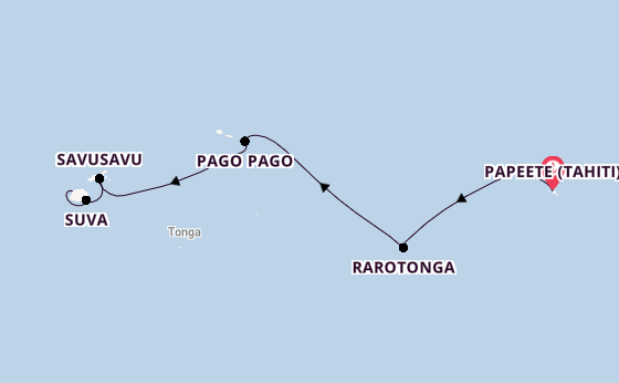 Polynesien ab Papeete (Tahiti), Französisch-Polynesien auf der Riviera