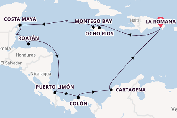 Karibik ab La Romana, Dominikanische Republik auf der Mein Schiff 1
