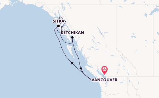 Alaska vanaf Vancouver, Canada met de Celebrity Solstice