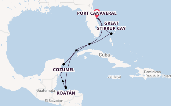 Caribbean vanaf Port Canaveral, Verenigde Staten met de Norwegian Epic