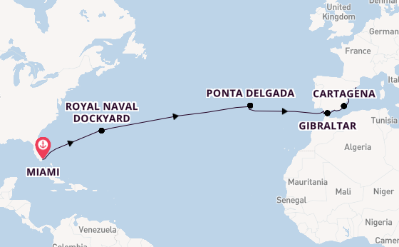 Transatlantic from Miami, Florida, USA with the Allura