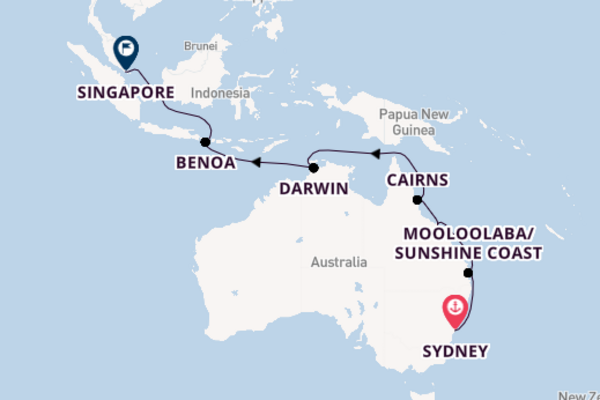 Azamara Pursuit 19  Sydney-Singapore