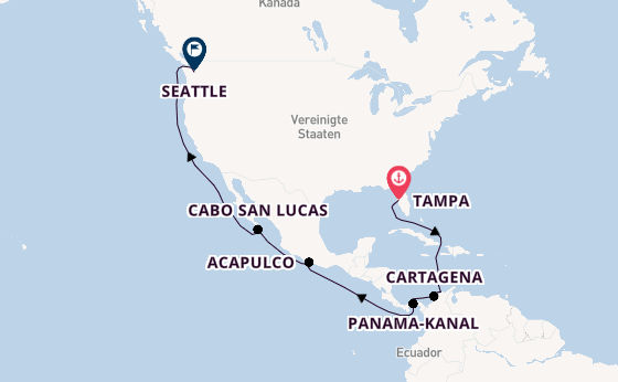 Mexikanische Riviera ab Tampa, Florida, USA auf der Carnival Legend